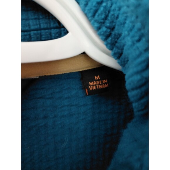 Orvis Trout Bum Mens Medium Blue 1/4 Zip Long Sleeve Fishing Sweatshirt Shirt - Picture 6 of 11